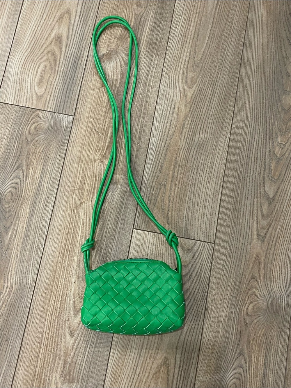 Green Woven Crossbody